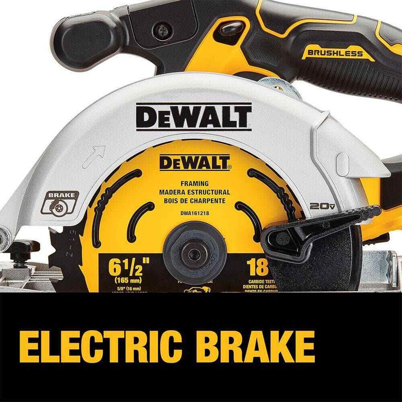 DEWALT 20V MAX Cordless Brushless 6-1/2" Sidewinder Circular Saw (Tool Only) - Image 4