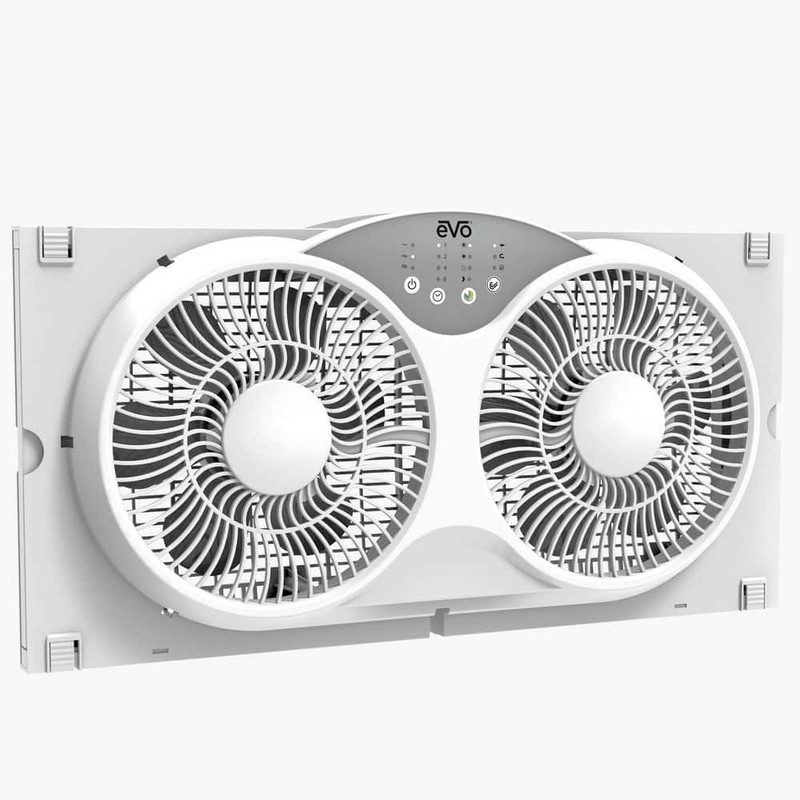 Evo 25 in. 3-Speed Window Fan in White with Remote - Image 5