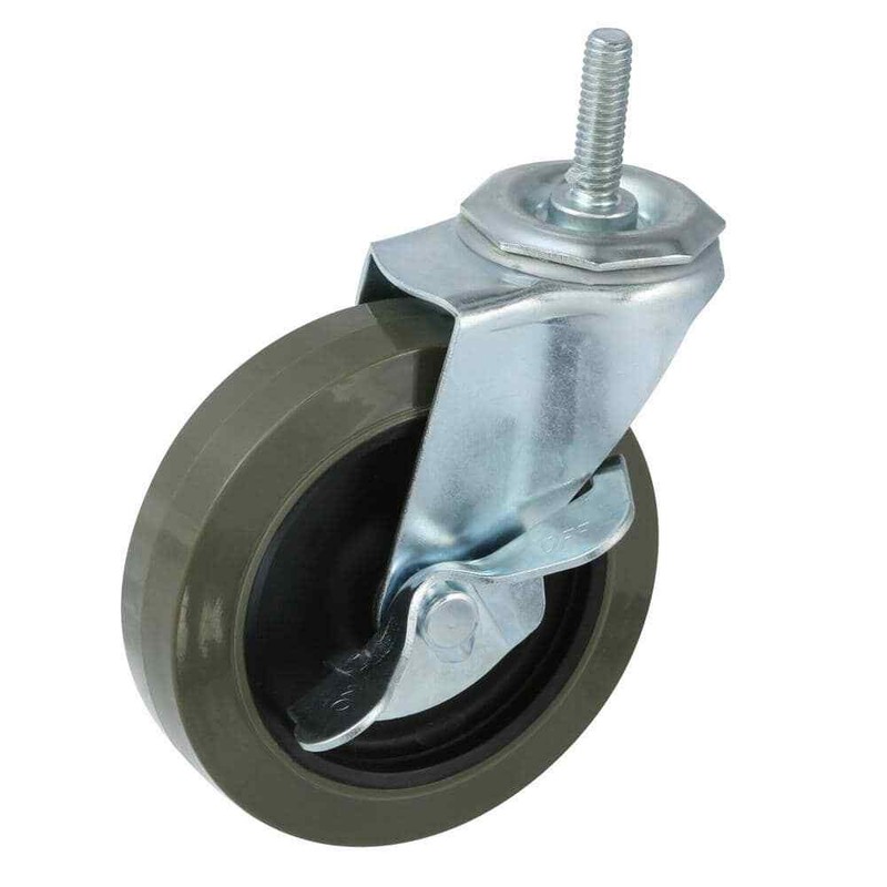 HDX 4 in. Industrial Casters with Bumper (4-Pack) - Image 5