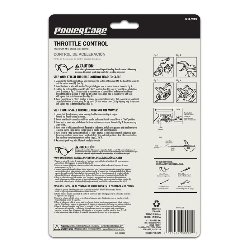 Powercare 50 in. Throttle Control - Image 2