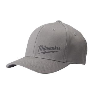 Milwaukee Small/Medium Gray Fitted Hat