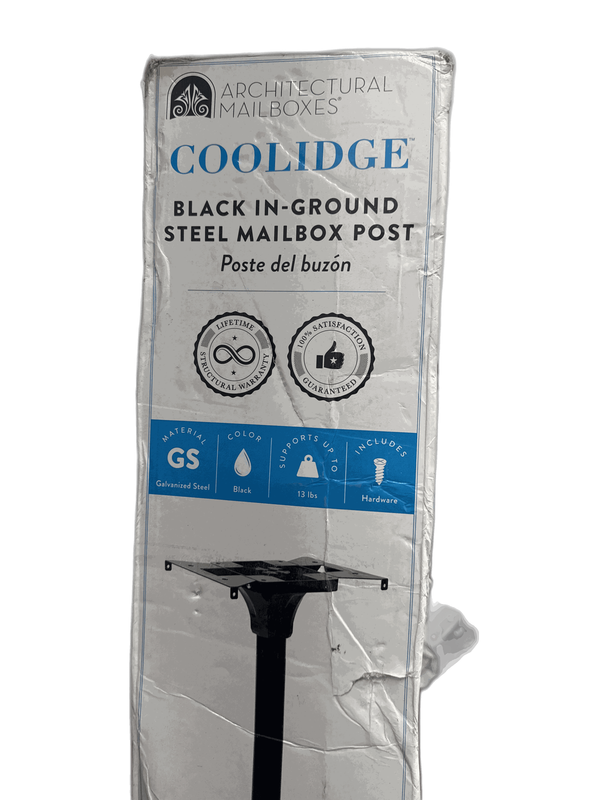 Architectural Mailboxes Coolidge 2 in. Dia In-Ground Steel Mailbox Post Black - Image 16