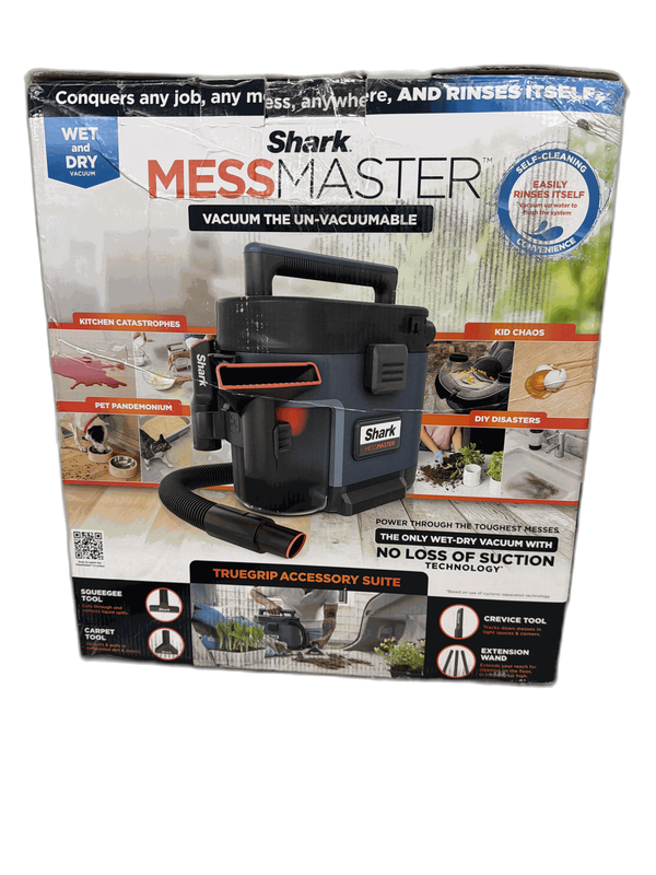 Shark MessMaster 1 Gal 7 Peak HP Portable Wet Dry Vacuum Self Rinsing AnyBag - Image 13
