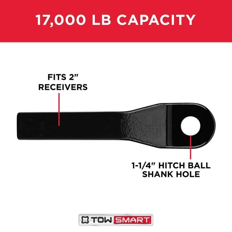 TowSmart Class 4 17,000 lb. 2 in. Drop 1 in. Rise Steel Trailer Hitch - Image 4
