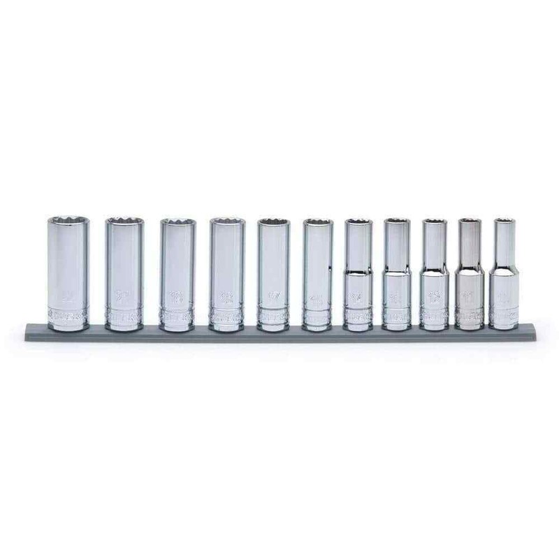 Husky 1/2 in. Drive Deep Metric Socket Set (11-Piece)