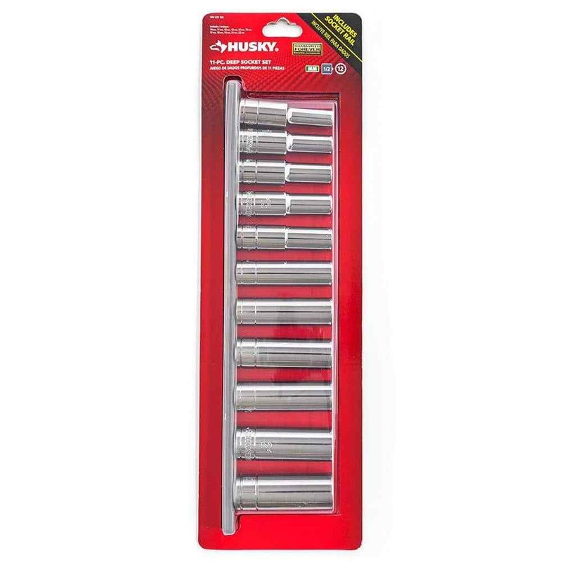 Husky 1/2 in. Drive Deep Metric Socket Set (11-Piece) - Image 6
