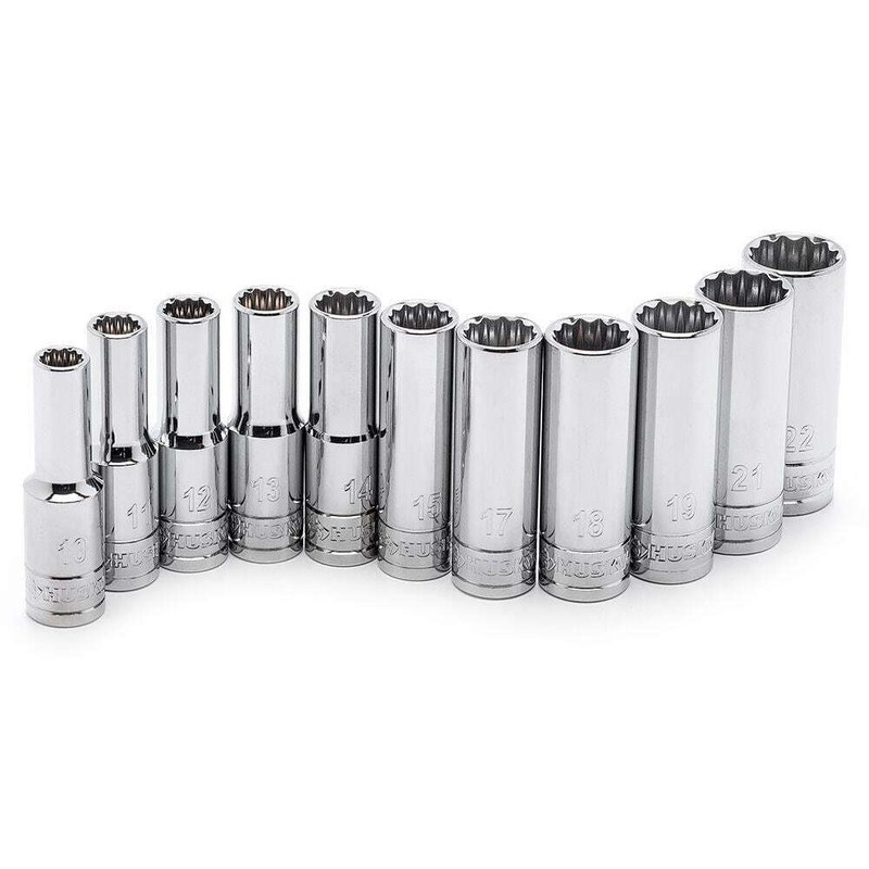 Husky 1/2 in. Drive Deep Metric Socket Set (11-Piece) - Image 7