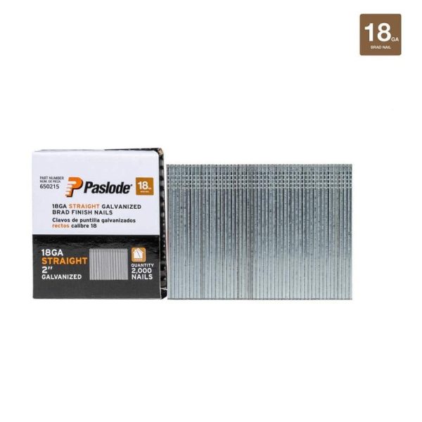 Paslode 2 in. x 18-Gauge Galvanized Brad Nails (2000 per Box)