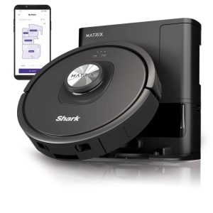 Shark Matrix 13.39" Robotic Vacuum Smart Navigation Self-Cleaning Black
