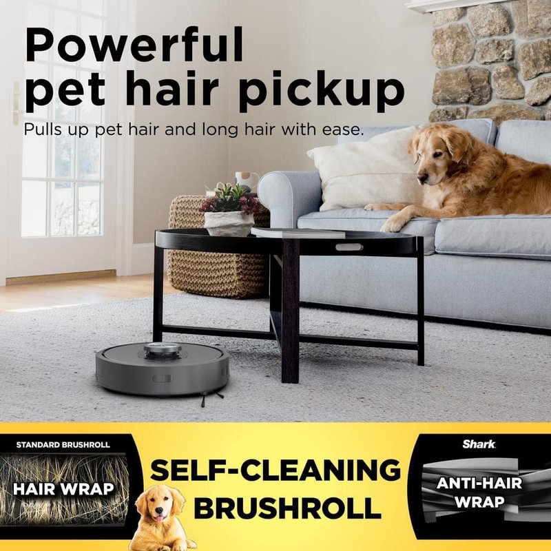 Shark Matrix 13.39" Robotic Vacuum Smart Navigation Self-Cleaning Black - Image 4