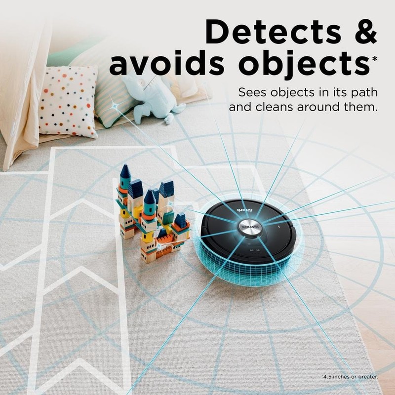 Shark Matrix 13.39" Robotic Vacuum Smart Navigation Self-Cleaning Black - Image 8