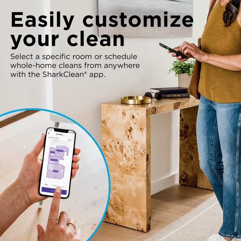 Shark Matrix 13.39" Robotic Vacuum Smart Navigation Self-Cleaning Black - Image 10
