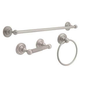 Delta Greenwich 3-Piece Bath Hardware Set, Brushed Nickel