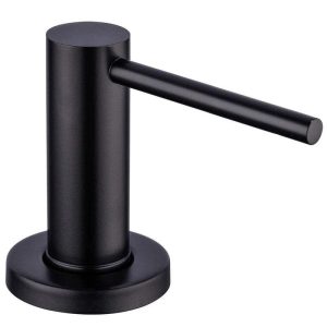 Wudkey Matte Black Soap Dispenser Countertop Pump Stainless Steel