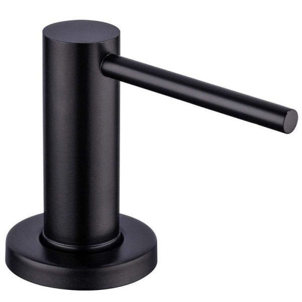 Wudkey Matte Black Soap Dispenser Countertop Pump Stainless Steel