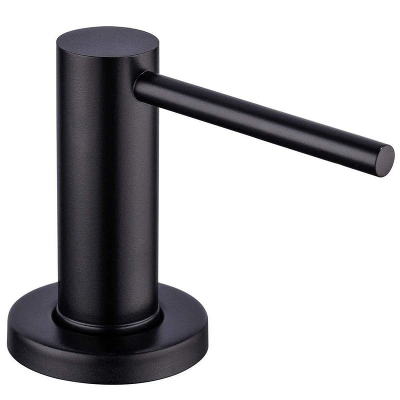 Wudkey Matte Black Soap Dispenser Countertop Pump Stainless Steel