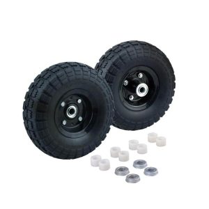 BRIDGELAND 10 in. No-Flat Tire with Universal Bearing Kit (2-Pack)