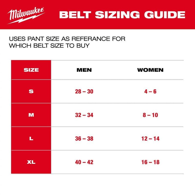 Milwaukee Large FREEFLEX Nylon Webbing 1.5" Belt - Image 5
