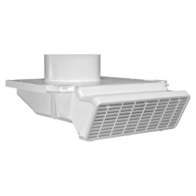 INOVATE Bathroom Exhaust Vent 4 in. White with Damper & Removable Grille