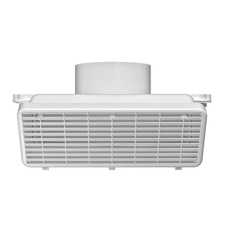 INOVATE Bathroom Exhaust Vent 4 in. White with Damper & Removable Grille - Image 2