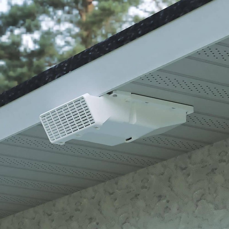 INOVATE Bathroom Exhaust Vent 4 in. White with Damper & Removable Grille - Image 4