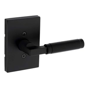 Kwikset Prava Matte Black Half-Dummy Reversible Door Handle