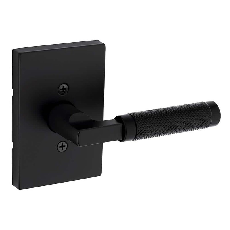Kwikset Prava Matte Black Half-Dummy Reversible Door Handle