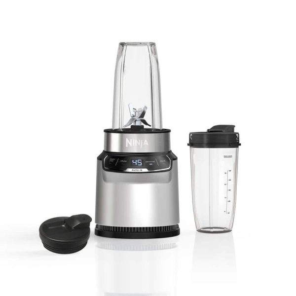 NINJA Nutri Blender Pro Silver 24 oz. 1100 Peak Watt 2 Speed Auto iQ