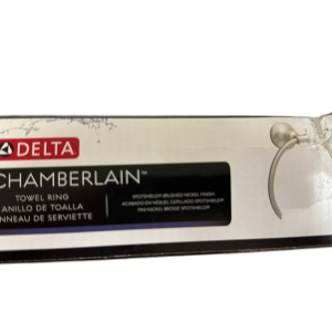 Delta Chamberlain Wall Mount Round Towel Ring Bath Hardware Brushed Nickel