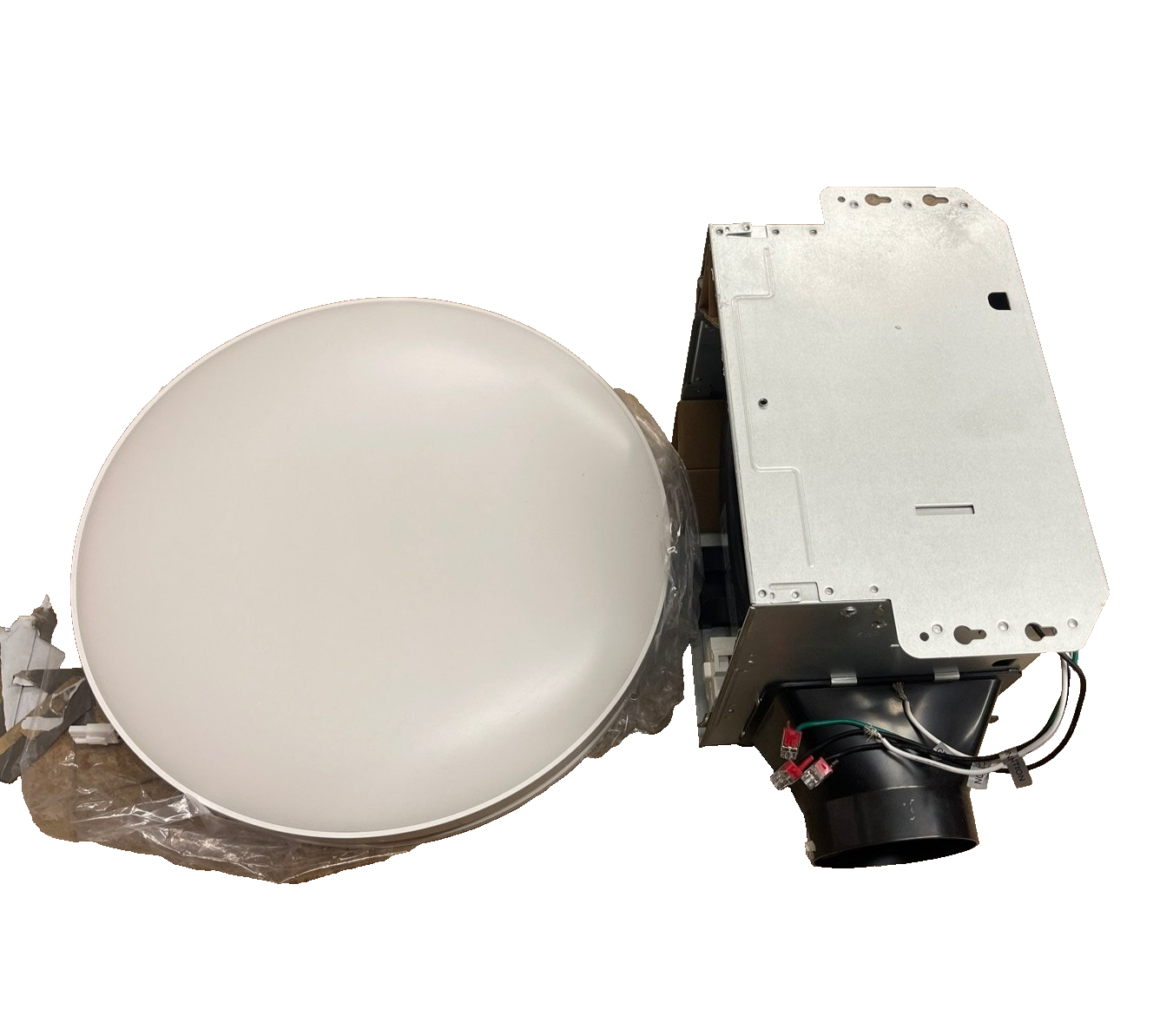 Commercial Electric 80/110 CFM Round Bathroom Exhaust Fan LED Night Light Sensor - Image 5
