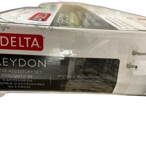 Delta Greydon 3-Piece Bath Hardware Set, 18 in Towel Bar, Brushed Nickel