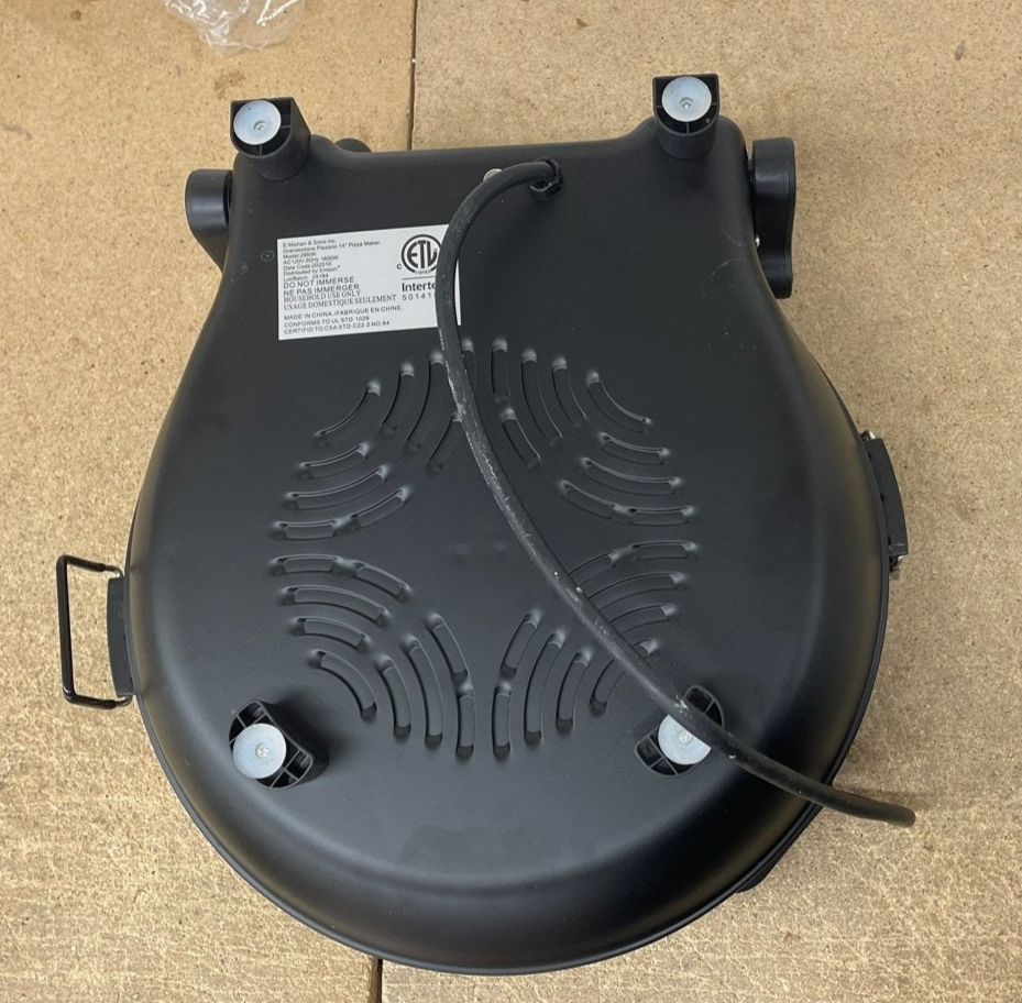 GRANITESTONE Piezano XL 14" Black Ceramic Stone Bake Electric Oven Pizza Maker - Image 5
