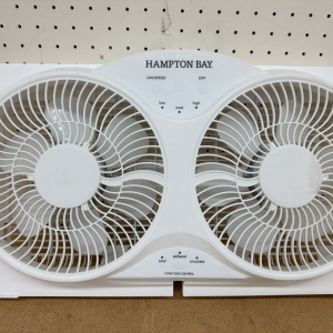 Hampton Bay 9 in. 3-Speed Digital Window Fan  NO LEGS OR REMOTE