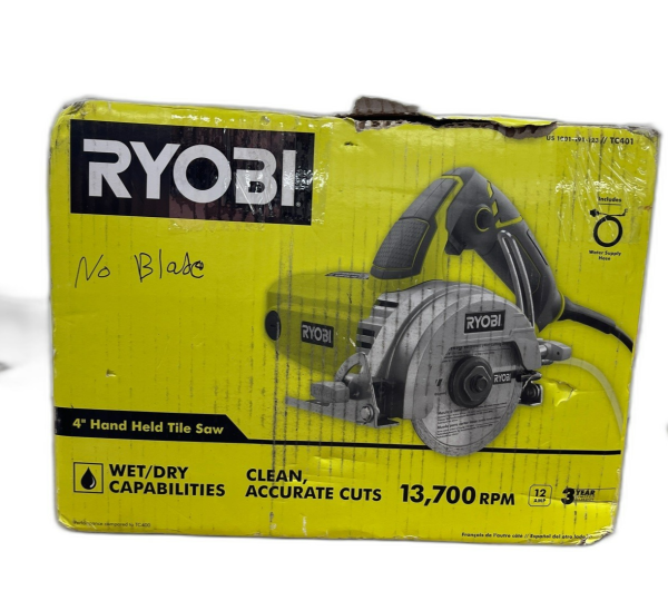 RYOBI 12 -Amps 4 in. Blade Corded Wet Tile Saw NO BLADE