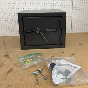 SANCTUARY Diamond 0.79 cu.ft. Fireproof Waterproof Safe Biometric Lock Dark Gray